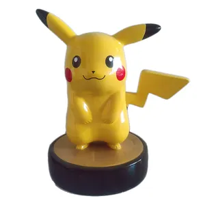 Famosa escultura de fibra de vidro, animal dos desenhos animados, decoração, figura pikachu, resina, pokemon