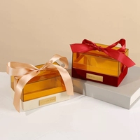 Boîte cadeau personnalisée de luxe en acrylique boîte d'emballage en Lucite pour mariage anniversaire de réception de fête d'anniversaire de festival