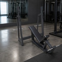 Rack de musculation inclinable commercial pour salle de sport, banc de musculation réglable avec supports pour barres et montants