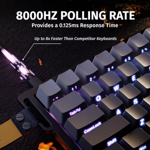 Clavier mécanique de jeu Attack Shark X68HE à interrupteurs magnétiques, 66 touches, échange à chaud, déclenchement rapide, taux de polling 8000 Hz, clavier RGB - Product Image 5