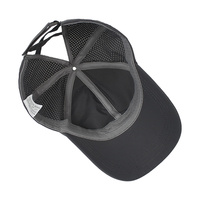 Casquette de baseball sportive personnalisée pour femmes système de queue de cheval casquette d'aération découpée au laser pour la course à pied légère