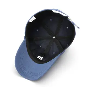 Logo all'ingrosso personalizzare cappellini da Baseball sportivi ricamati in cotone pieno 6 pannelli regolabili di alta qualità