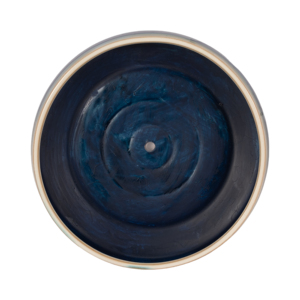 Vaso in Ceramica Largo con Smalto Blu per Uso Interno ed Esterno, Decorativo per Piante Succulente - Product Image 4