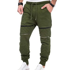 Pantalons multi-poches au design élégant, tissus tissés pour hommes, pantalons décontractés - Product Image 1