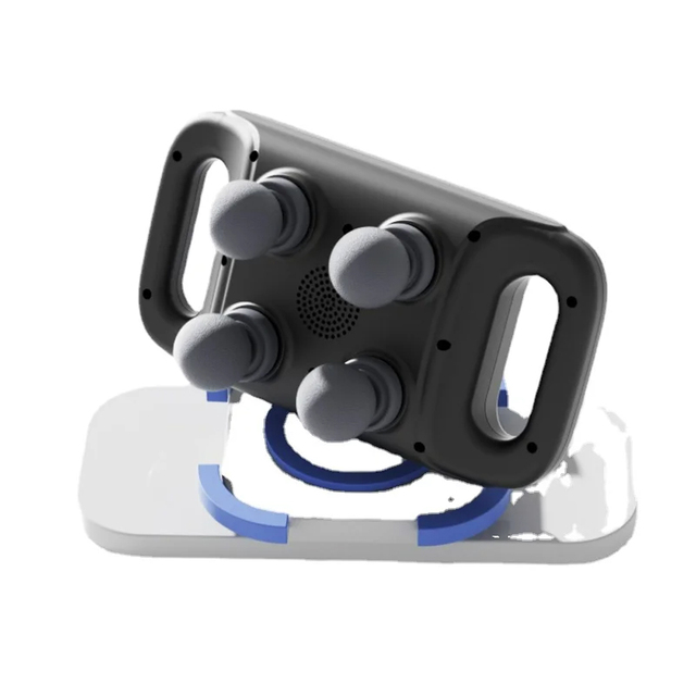 2023 Newest Bluetooth Remote Control 4 Heads High Power Professional Massage Gun 3 Gears Strength Control Musical Function Body