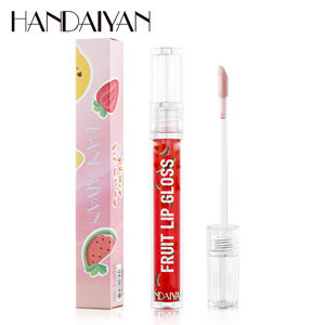 Handaiyan fruta aceite de labios brillo al por mayor a granel 6 colores otros productos de maquillaje (nuevo) Línea de labios oculta esencia hidratante brillo de labios - Product Image 6