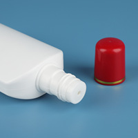 Bouteilles de lotion cosmétique grande capacité 100ml/120ml en PE avec bouchon à vis ou à clapet, estampage à chaud or/argent, pour usage quotidien