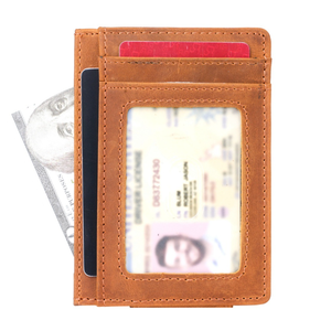 Porte-cartes en cuir véritable avec aimant puissant, logo personnalisable, OEM ODM, pince à billets magnétique, portefeuille pour cartes - Product Image 2