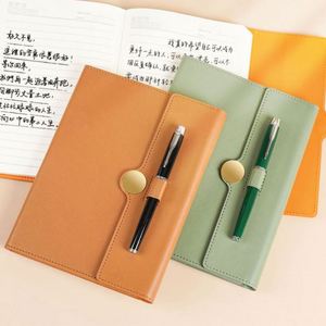 Customizable Exquisite <b>Notepad</b> Set Business Gift Leather <b>A5</b> Hardcover Planner Book with Pen - Product Image 3