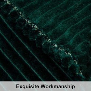 Chăn nhẹ mềm mại và ấm áp với kết cấ<span class=keywords><strong>u</strong></span> sọc, Chăn lông cừ<span class=keywords><strong>u</strong></span> tùy chỉnh, chăn mù<span class=keywords><strong>a</strong></span> đông flannel - Product Image 3