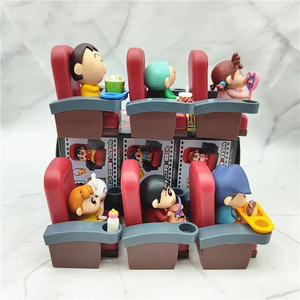 Set de 6 Figuras de Acción de Crayon Shin-Chan de 9 cm, Colección de Chasis de Coche de Cine, Modelo de PVC, Figuras de Anime, Estatuas de Plástico - Product Image 5