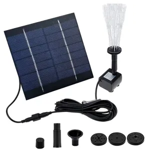 Fonte de água solar pequena para uso doméstico, fonte decorativa de jardim movida a energia solar para uso ao ar livre