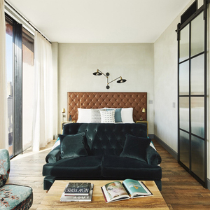Sofá Cama de Espuma de Alta Densidad, Mueble Multiusos para Hotel, Sillón de Tela Chenille para Hotel, Oficina, Hogar, Área de Descanso - Product Image 2