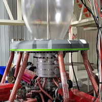 Machine de film soufflé à trois couches digne  de la pour le plastique pour PA LDPE PP PET LLDPE EVA HDPE