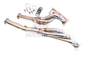 Collecteur d'échappement MATCHWAY pour BMW N52 E80 E90 E91 E92 <span class=keywords><strong>E93</strong></span> 325i 328i <span class=keywords><strong>330i</strong></span> E8x 128i 2006-2012 Collecteur pour modèles 335i 135i - Product Image 2