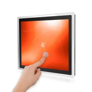 Wall Mount industrial tudo em um pc Touch screen monitor computador industrial fornecedor Cpu Industrial Painel Pc I3 I5 I7