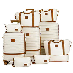 Ensemble <span class=keywords><strong>de</strong></span> bagages <span class=keywords><strong>de</strong></span> cabine 9 pièces du fabricant avec roulettes pivotantes, <span class=keywords><strong>valises</strong></span> rigides extensibles pour bagages <span class=keywords><strong>de</strong></span> voyage à roulettes - Product Image 6