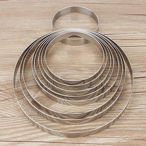 Homesun Acier Inoxydable Pâtisserie Cuisson <span class=keywords><strong>Cercle</strong></span> Crêpe Moule Anglais Muffin Anneau Cookie Biscuit Cutter Rond Gâteau Moule Anneau Ensemble - Product Image 3