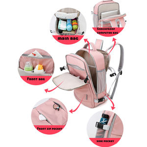 Sac à dos en nylon de qualité personnalisée, populaire pour les loisirs, les voyages, l'école, les adolescentes, imperméable, pour ordinateur portable - Product Image 2