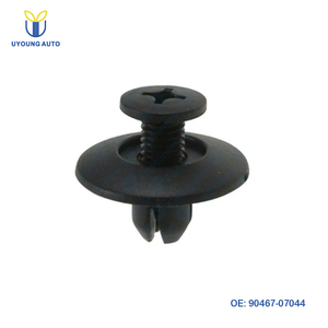 Clip de fixation de roue extensible en <span class=keywords><strong>plastique</strong></span> noir pour voiture, type poussoir, <span class=keywords><strong>rivet</strong></span>, compatible avec <span class=keywords><strong>Toyota</strong></span> 90467-07044 - Product Image 1