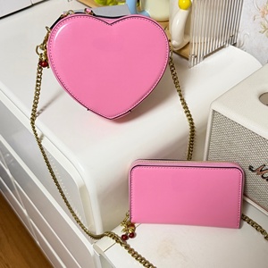 Sac à main de luxe de marque de créateur, sac bandoulière en cuir pour femme, portefeuille, sac messager, sac à l'épaule avec 2 pièces assorties - Product Image 1