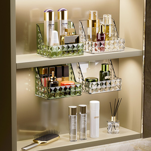 Mirror Cabinet Storage Box Wall Mounted Pet Cosmetic Organizer For Bathroom Makeup Skin Care Lipstick Small Sundries Rack - Product Image 2