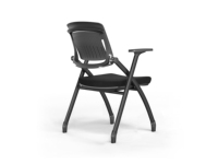 Chaise ergonomique simple empilable avec dossier, chaise de bureau de luxe légère pour les établissements de formation