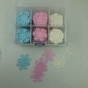 Edible Wafer Paper Snowflake Butterfly Flower Wafer Sheets Snowflakes for <b>Cake</b> Decoration - Product Image 5
