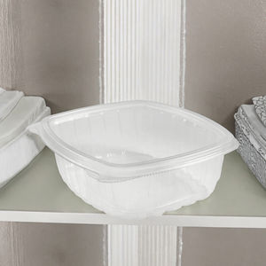 กล่องพลาสติกใส PET แบบมีฝาปิด ขนาด 8 12 16 24 32 48 64 ออนซ์ สำหรับใส่อาหารแบบใช้แล้วทิ้ง รูปทรงสี่เหลี่ยมผืนผ้า พร้อมฝาแบบพับได้ เกรดสำหรับอาหาร - Product Image 3