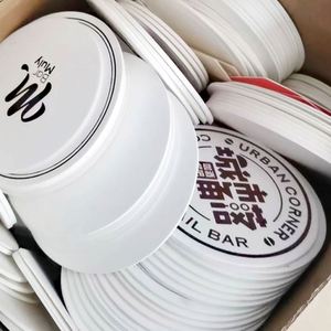 Custom Logo Printed Coaster Bar Coffee Shop Thickened Small Circular Card Cardboard Sign Relief Printing Small Souvenir <b>Gift</b> - Product Image 4