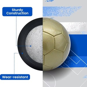 <span class=keywords><strong>Ballon</strong></span> de football de taille officielle personnalisé en cuir PU pour le sport et l'entraînement – Fournisseur fabricant - Product Image 3