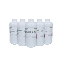 Encres Zoomjet de haute qualité à solvant écologique / par sublimation / DTF / UV CMYK 4 couleurs en bouteille de 1000 ml pour imprimantes Xp600/I3200