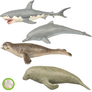 Tiburón blanco de juguete de plástico de PVC para niños, ballena realista, animales de Mar, de peluche, alta calidad - Product Image 5