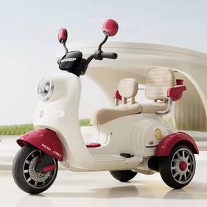 Unisex Kinderbatterij Tweezits Ride-On <span class=keywords><strong>3</strong></span>-wielige Motorfiets Plastic Materiaal Met Afstandsbediening Te Koop - Product Image 6