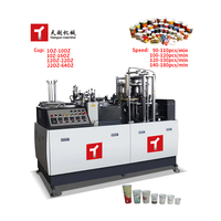 TIANYUE Machine de fabrication de gobelets en papier d'emballage entièrement automatique et de couvercle Machine de fabrication de gobelets en papier à poignée allemande bon marché