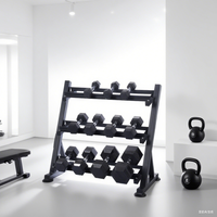 Support vertical réglable pour haltères de yoga en fer – Rangement et organisation pour haltères