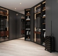 Armoire moderne Vermonhouzz en laque brillante et mate, meubles de chambre à coucher, couleur personnalisée, placard en bois, armoire modulaire peinte