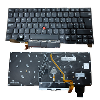 Teclado para Lenovo ThinkPad X1 Carbon Gen 8, Diseño Francés/Inglés, Modelo PK131L1B32, 86 Teclas, Compacto