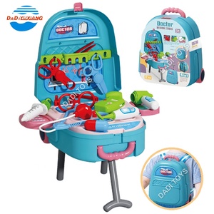 Valise à roulettes 4 en 1 Sac à dos Ensemble médical de docteur Jouets de docteur Jouets éducatifs de jeu de rôle de docteur pour enfants - Product Image 1