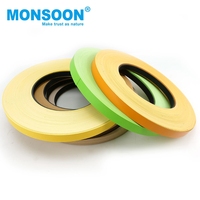Bande de protection d'angle de cuisine flexible et écologique en PVC grain de bois de 3 mm d'épaisseur pour meubles en MDF et panneaux de particules