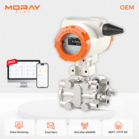 Transmetteur de pression d'eau haute précision Moray ME6001DP GPRS 4G LoRaWAN avec écran OLED, capteur de pression différentielle sans fil