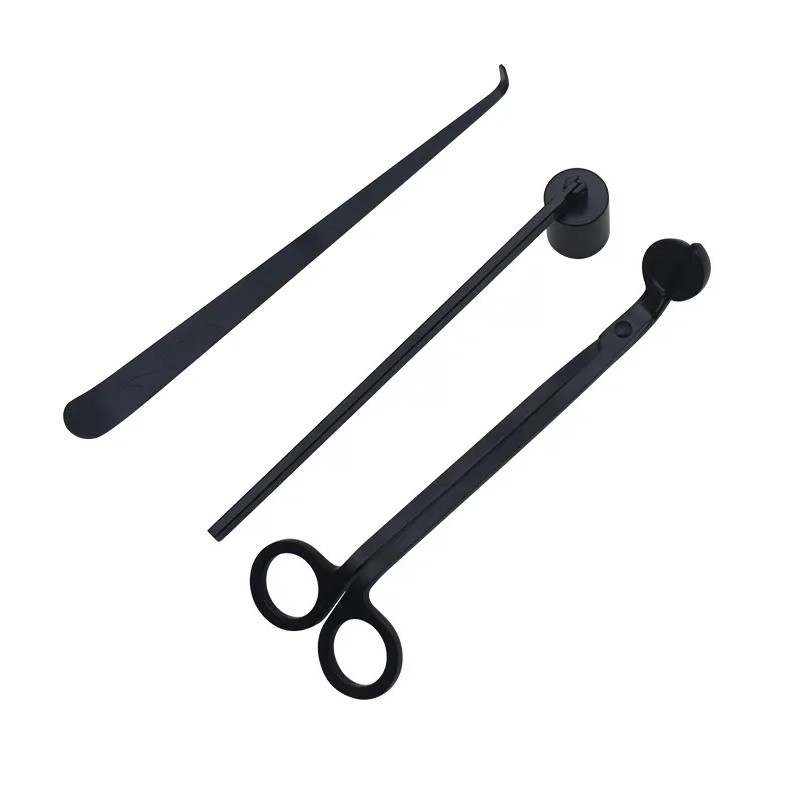 Набор для ухода за свечами, ножницами и фитилем, из нержавеющей стали