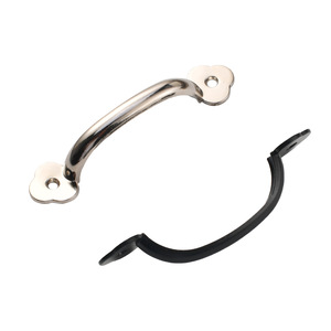 B-437 Zinc Alloy Cabinet Handle Novelty Shape Black And <b>Silver</b> Drawer Pull Traditional Design Durable Surface Plating - Product Image 5
