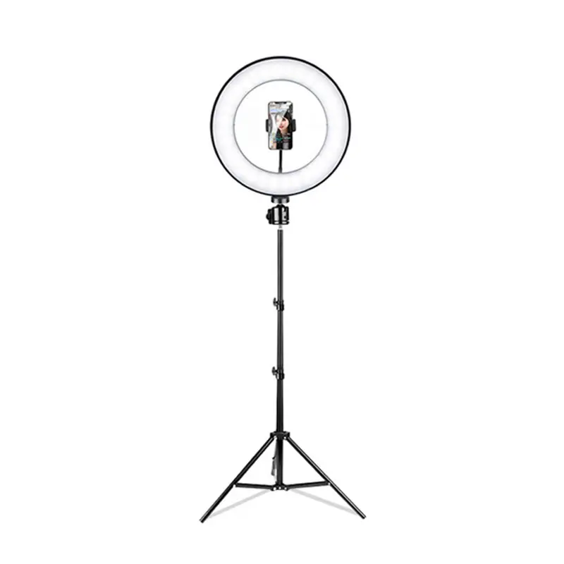 10-Inch Ring Light With 10W Power Photographic Lighting And 1.1 Temperature For Live Streaming Makeup Includes Tripod