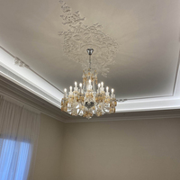 Benutzer definiertes Logo OEM/ODM K9 Kristall leuchter Luxus Innen beleuchtung Palace Hotel Kronleuchter Hängende Beleuchtung Wohnkultur