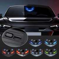 Lumière LED dynamique clignotante « Oeil du Diable » pour voiture, camion, lumière d'avertissement solaire pour vitre arrière, lumière décorative