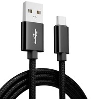 Kabel Data Logo Kustom Berkualitas Tinggi 3ft Tipe C Pengisi Daya Cepat USB Kabel Pengisian Daya Ponsel