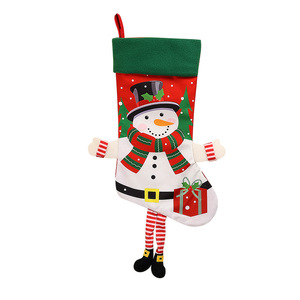 Decoraciones Encantadoras para el Hogar Durante la Temporada Navideña, Bolsas de Dulces Festivas, Medias de Tela, Medias Navideñas Tejidas de Santa Claus - Product Image 5