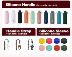 OEM ODM Custom 500ml Stainless Steel Water <b>Bottle</b> Classic Rubber Feuerwehr <b>Thermos</b> Flask Personalized Trinkflasche Drink <b>Bottle</b> - Product Image 5