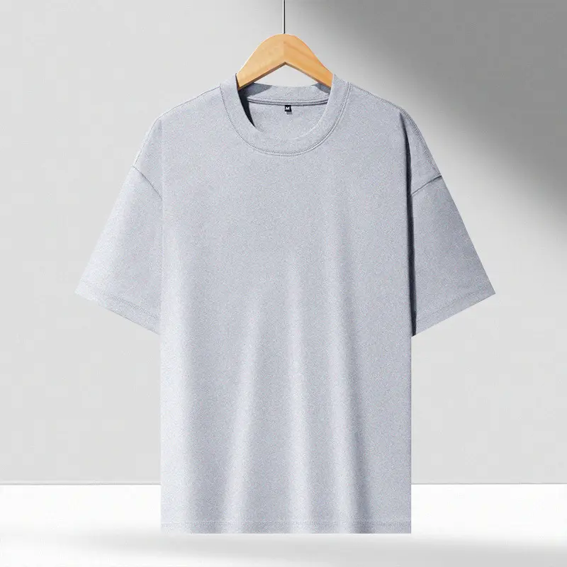 High Quality 290 Gsm Drop Shoulder Heavyweight T-Shirt Luxury Blank Heavy Cotton Custom Streetwear Oversized T Shirt For Man